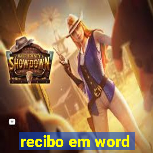 recibo em word